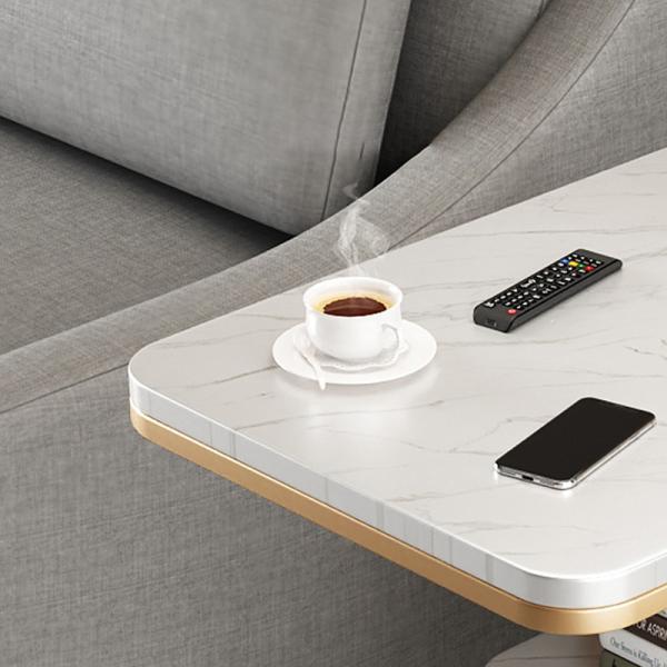 Mail Packing Wooden Living Room Small Table Modern Design Style Metal Frame Wood Platform Corner Console with Storage Space