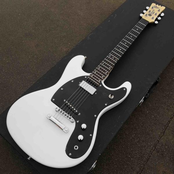 1966 Ventures Mosrite Zero Fret JRM Johnny Ramone Sunburst Electric Guitar Tremolo Tailpiece Dual Black P-90 Pickups