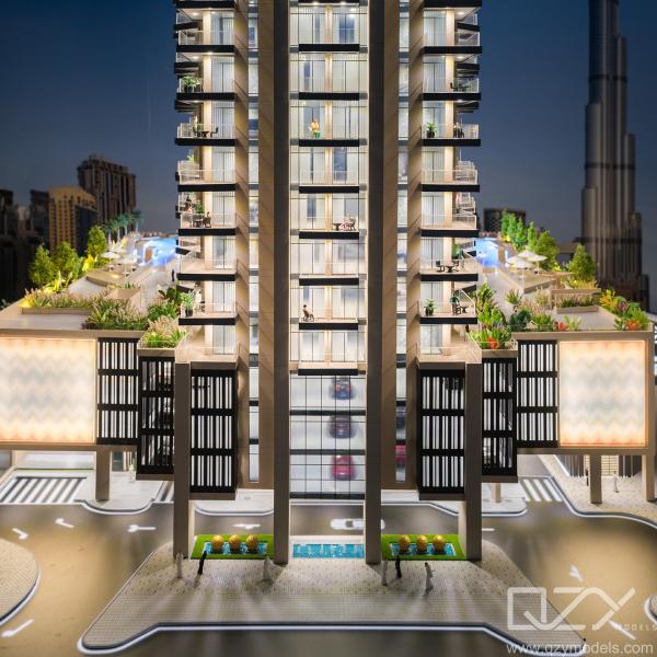 Dubai Missoni Residential Архитектурная физическая модель лазерного резки DAR GLOBAL 1/100
