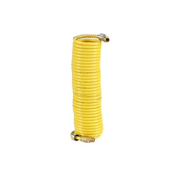 300psi  with 1/4 hose diameter NYLON COIL HOSE with 1year limited warranty