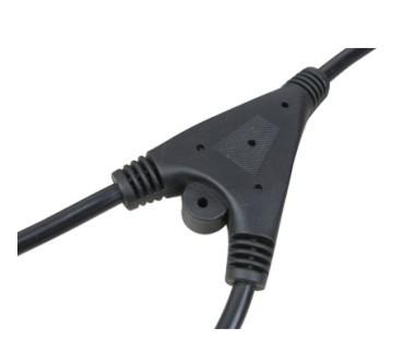Power cords with Y shape connector, splitter power cable