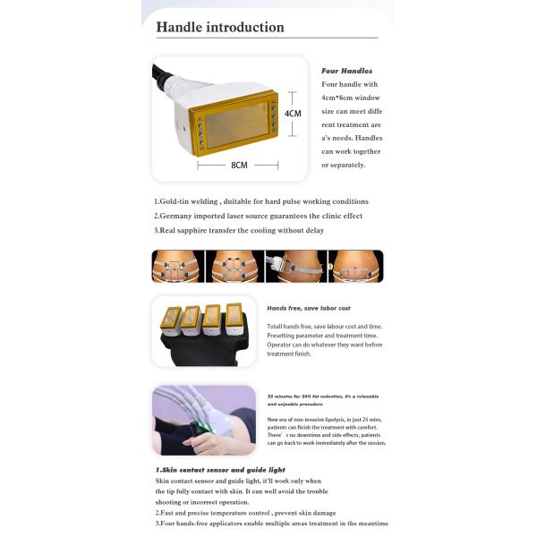 Салонные услуги с 1060Nm диодо лазерной скульптуры тела для похудения