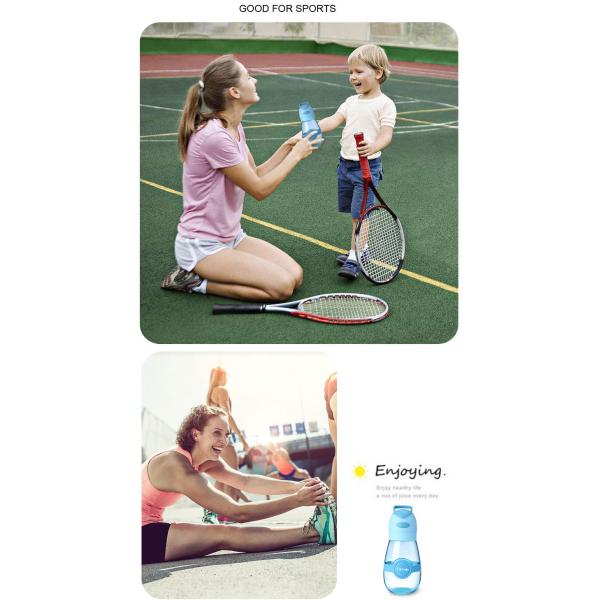 Plastic shaker outdoor sports water cup with mini fan 400ml