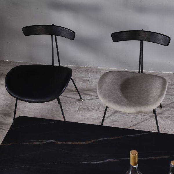Nordic Industrial Style Instagram Dining Chairs Iron Light Luxury Backrest Chairs Restaurant Chairs
