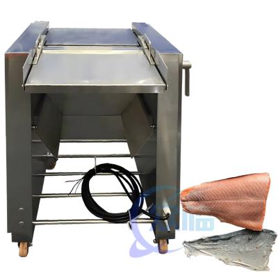 Máquina de descascar pele de lula de tilapia de sardinha Venda a quente Peixe descascador Remover máquina Peixe descascar pele de peixe Separar Remover Ma