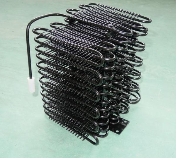 Black E Coating Wire Tube Condenser With Refrigerator Spare Parts Meet European Standard