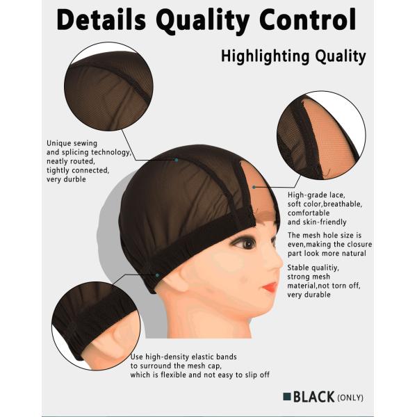 Zy001838 Airy Spandex Wig Cap Antibacterial Skin-Friendly Not Hot Not Itchy