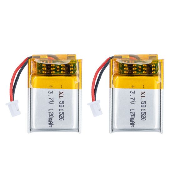Rechargeable 3.7V 120mAh Lithium Polymer Battery with 500 Cycles Lifespan for Smart Watches - 501520 Model