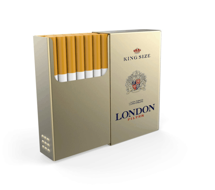 Fancy Custom Decoratived Cigarette Tin Can / Metal Tin Box Food Grade