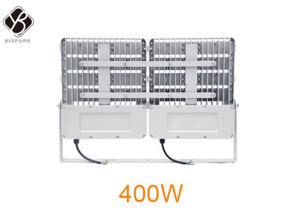 Luzes de inundação LED comercial de ângulo de feixe ajustável de 400 W alumínio puro branco