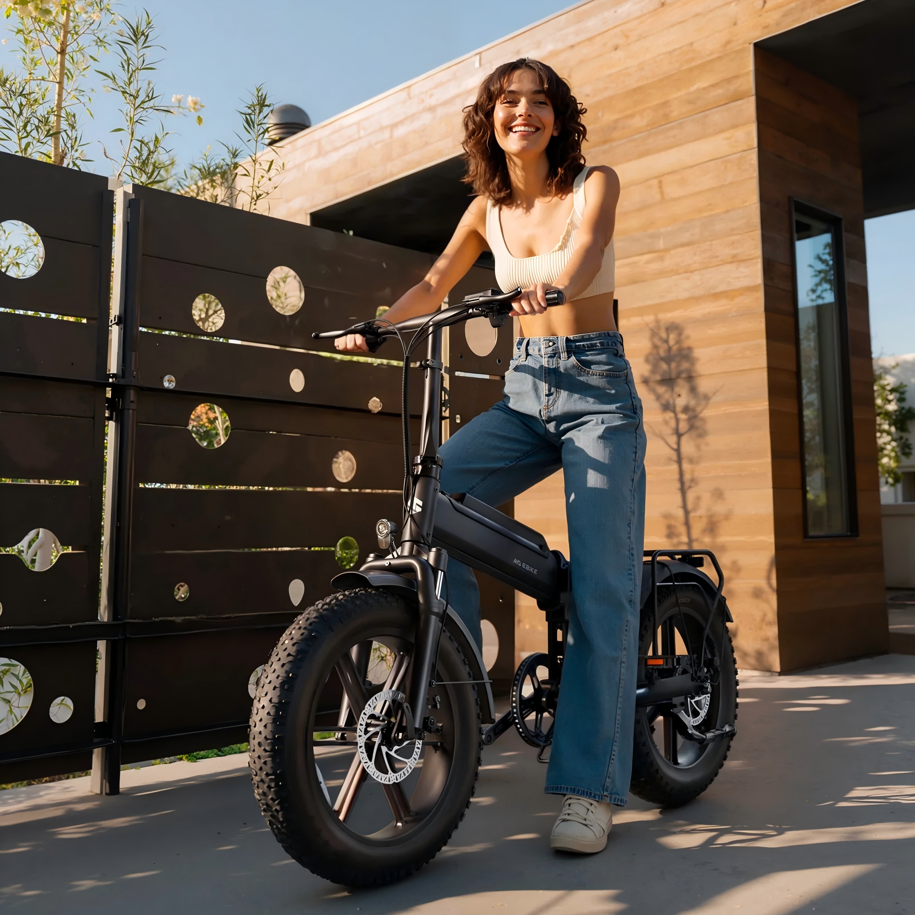 250W 36V Foldable Electric Bike 20 Inch with 10.4Ah Battery - Lightweight Folding E-Bike for Commuting/City Adults