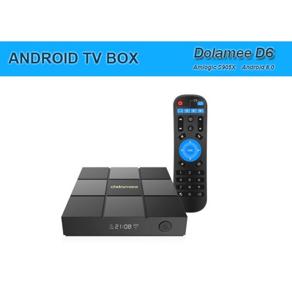 DOLAMEE D6 S905X Quad core Android6.0 TV Box 1G/2GB Ram 8GB Rom