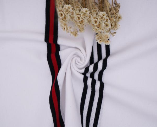 Healthy And Breathable And Comfortable Striped Knit Fabric For T-Shirt
