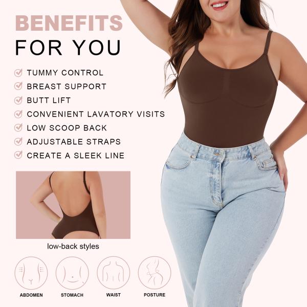 HEXIN 5XL Боди костюм женский без швов однокомнатная форма одежда дышащая похудение для взрослых