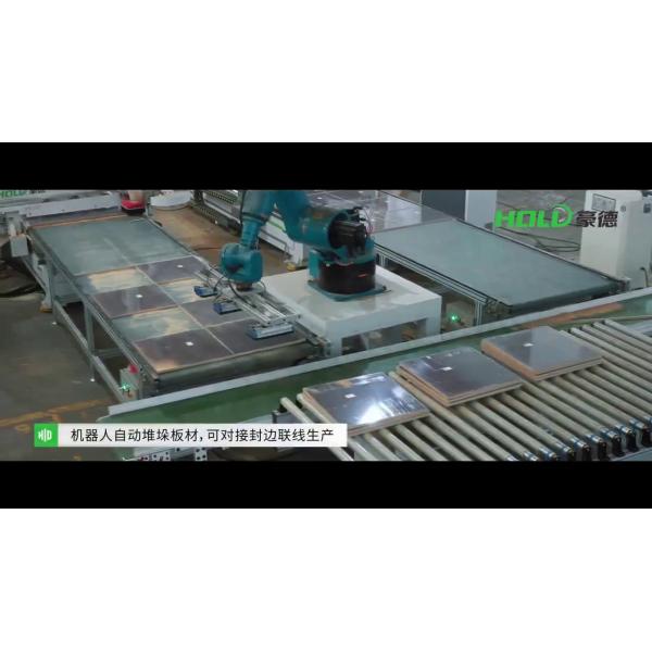 Автоматический аттестованный CE производственной линии мебели панели шкафа машины кольцевания края Woodworking