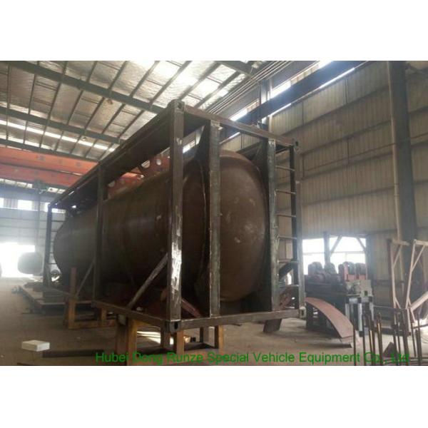 316 Stainless Steel ISO Tank Container 20 FT For Hazardous Liquids Road transport
