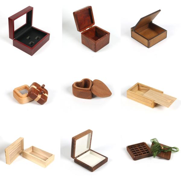 Boîte à bijoux en bois personnalisée de qualité supérieure Boîte de rangement Boîte en bois Emballage