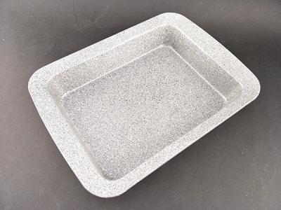 Non-stick grey Marble Coating Square Cake Pan for bakeware