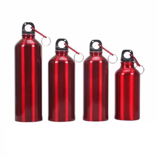 Plastic Lid Sport Aluminum Water Flask BPA Free Food Safe