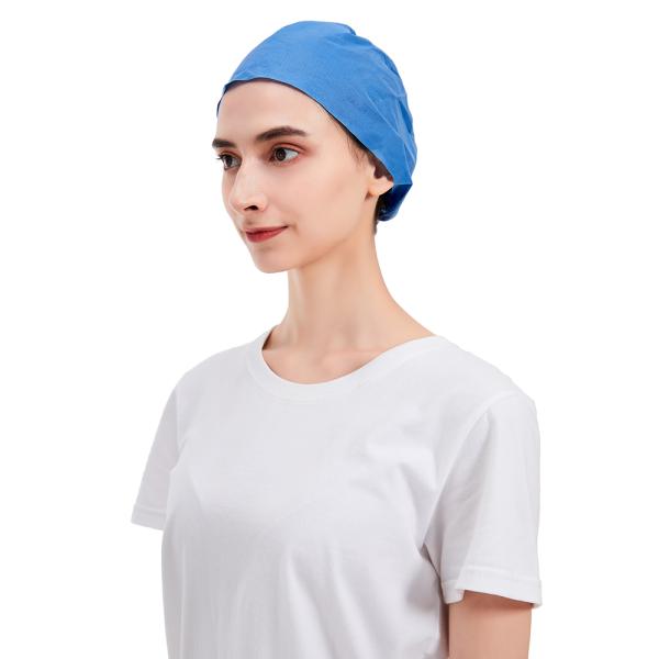 Double Elastic Surgical Scrub Caps Disposable Consumable Medical Supplies Single