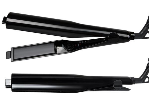 Twisted 2 In 1 Hair Straightener And Curler Lcd Display Fast PTC Heating