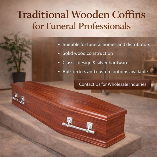 Wooden Coffin Manufacturer for Funeral Homes and Global Distributors