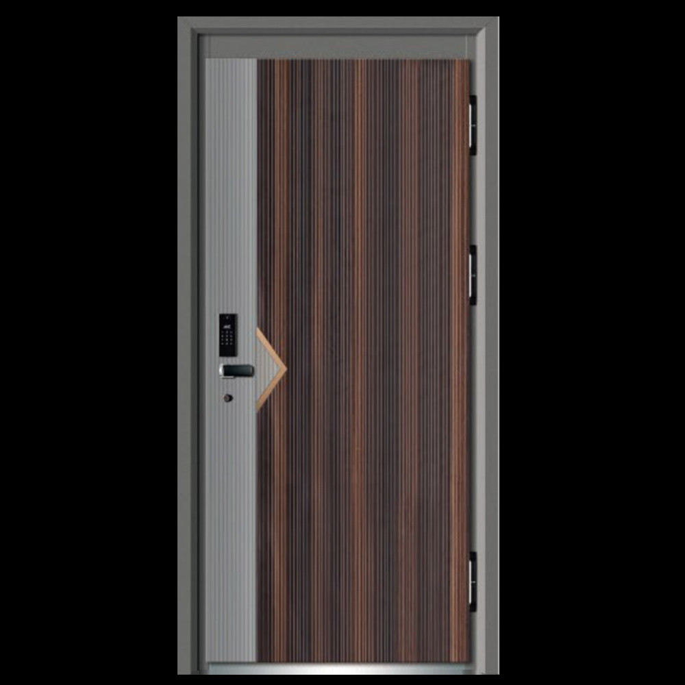 Entrance Interior Front House Door ISO Certificate Chinese Door Factory Steel Security Doors Whole Sales Price