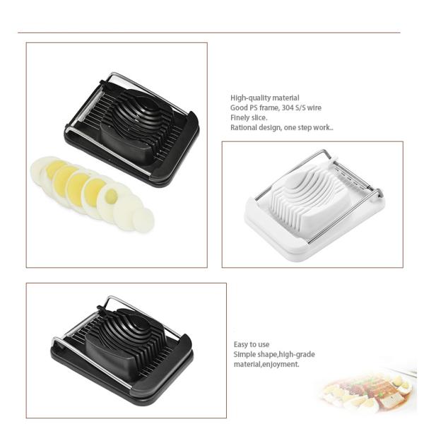 Sustainable Egg Slicer Stainless Steel Wire Poached Egg Divider Kitchen Household