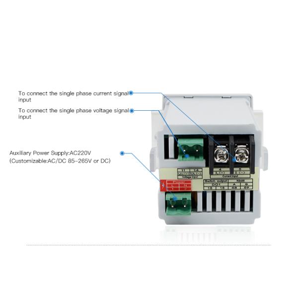 48*48mm mini Amp Volt Rpm High Voltage Digital Panel Mount Single Phase AC/DC multimeters
