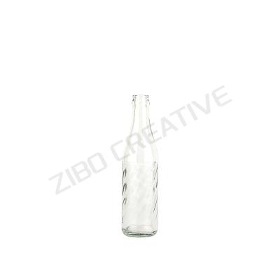 250ml Flint Glass Beverage Bottle Crown Top For Soda 310g CY-826