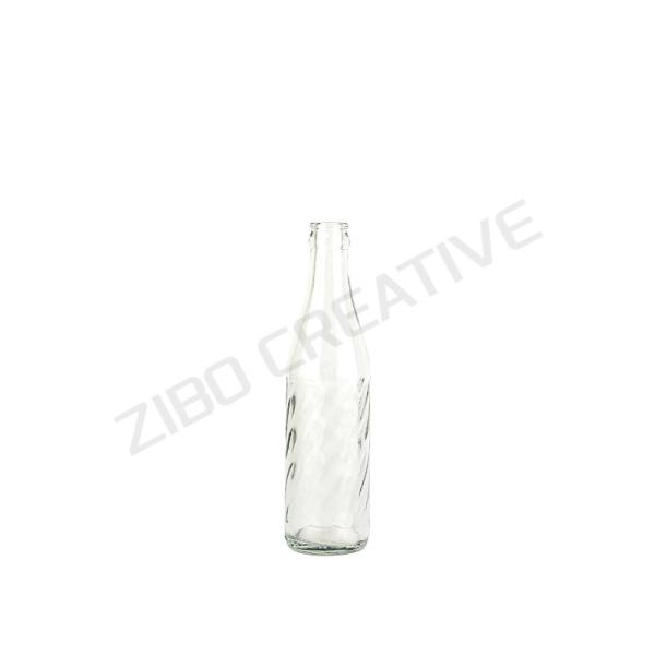 250ml Flint Glass Beverage Bottle Crown Top For Soda 310g CY-826