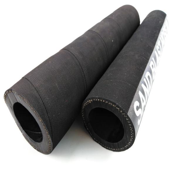 Natural Rubber Sand Blasting Hose Pipe High Tensile Textile Braided Reinforcement