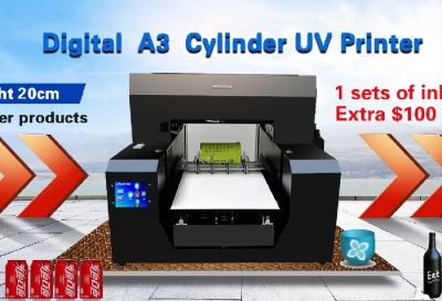 High Resolution A3 Inkjet Multifunction Printer Instant Drying For Bottle Cylinder