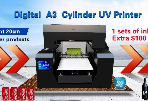 High Resolution A3 Inkjet Multifunction Printer Instant Drying For Bottle Cylinder