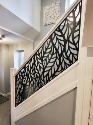 Balcão Turquia Balustres de ouro para o exterior Para o interior Aluminios Metal Barranco Decking Balustrades Escadas modernas
