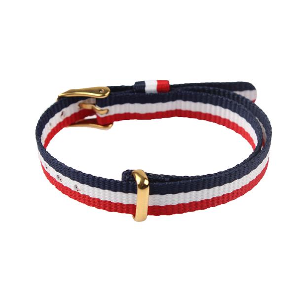 20mm Narrow Nylon Strap Watch Bands With Delicate Hardware PVD