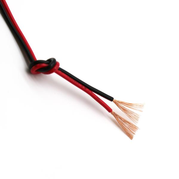 PVC RVB Shielded Speaker Cable Flexible Copper Wire 18AWG 20AWG Red And Black