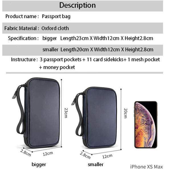 Passport holder ticket large capacity card collection protective cover wallet anti-theft brush identification bags