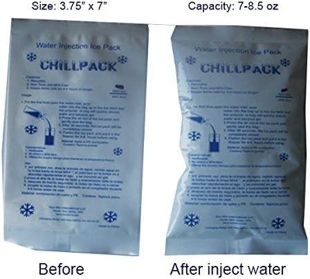 Reusable Injecting water Gel Ice Pack Water Injection Freeze Dry Ice Pack For Food Fresh Shipping Delivery Transport