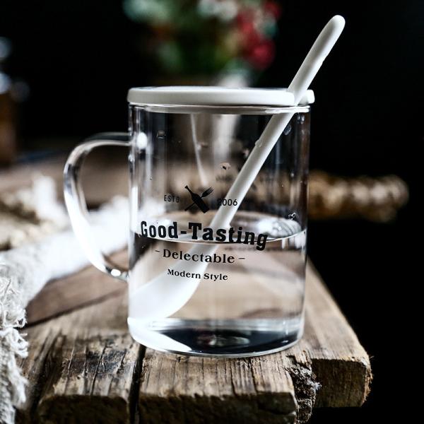 500ml copo de vidro claro feito a mão, copo de café reusável de vidro do estilo nórdico