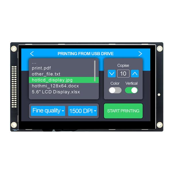 7 interface capacitive d'IPS 1024x600 RVB d'affichage de contact de pouce pour la framboise pi