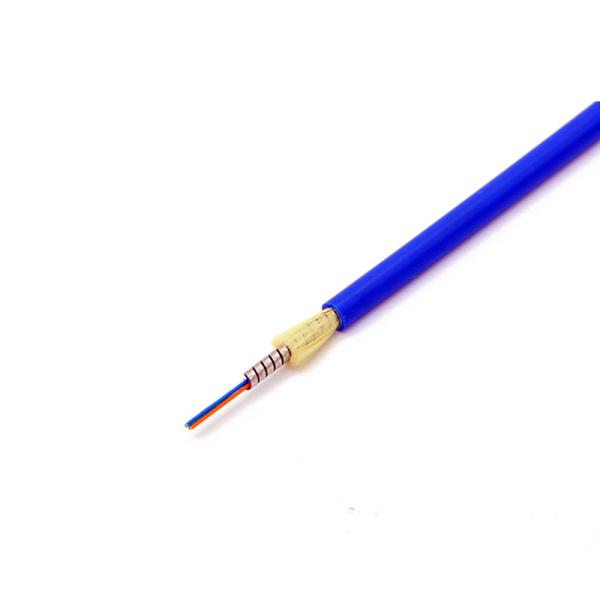 Cabos de fibra óptica de interior Unitube Cabos de fibra óptica duplex blindados