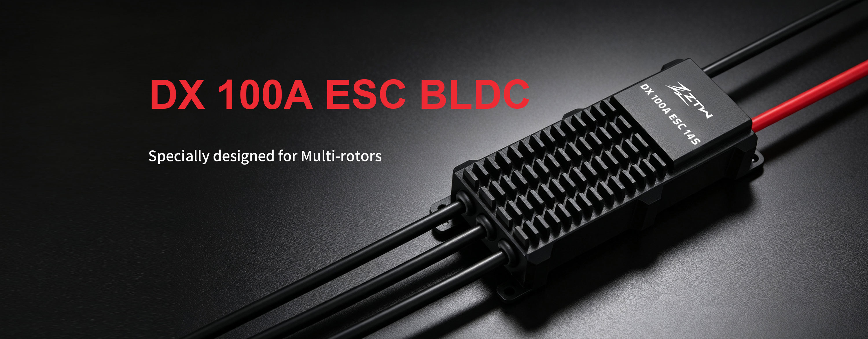 High Current ZTW DX 100A BLDC ESC 6S-14S EVTOL RC Speed Controller