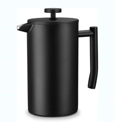 Caldeira de café de aço inoxidável de pressão francesa termo-isolada