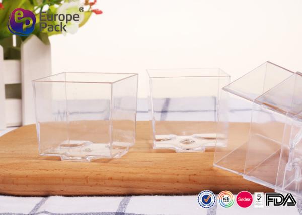 Food Grade Freezable Plastic Square Cups Disposable Transplant Color