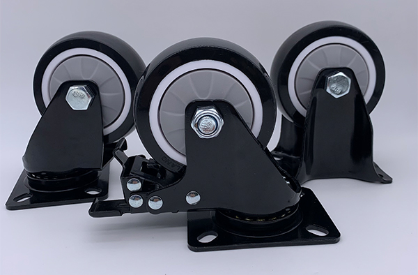 Колеса рицинуса двойной запирающей пластинки безопасности 6 дюймов промышленные