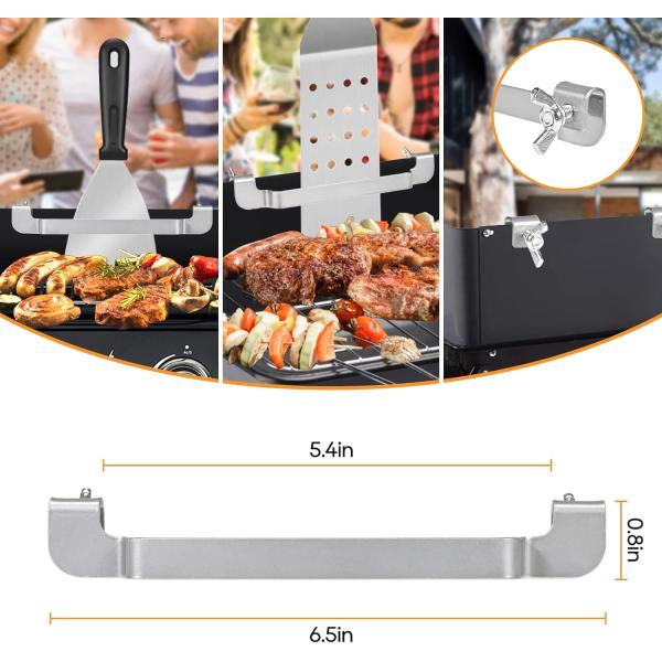 Spatula de acero de alto carbono para parrillas perfecta para parrillas al aire libre
