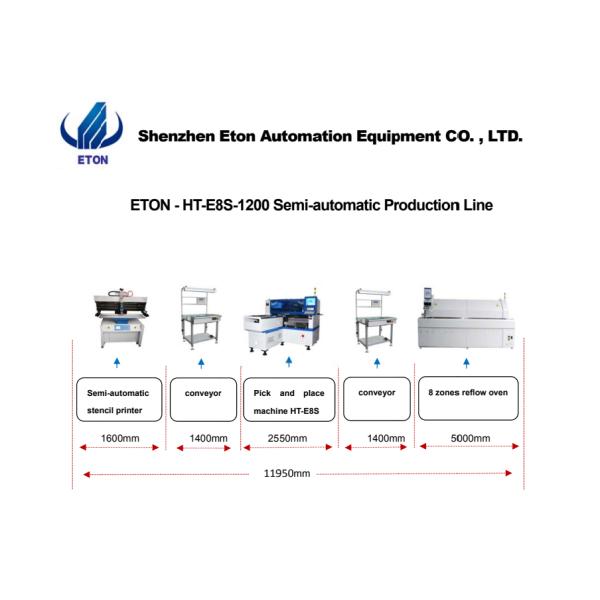 4KW 45000CPH SMD Manufacturing Line Machine 12 Nozzles