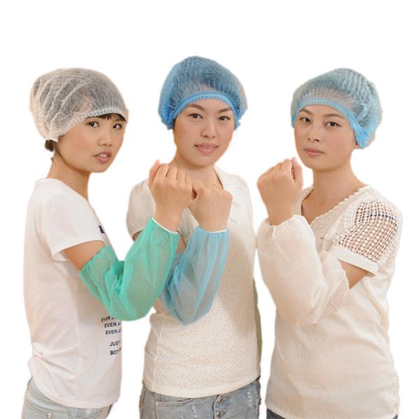Dust Proof Bouffant Clip Cap For Restaurant , Disposable Painters Caps ISO Approval