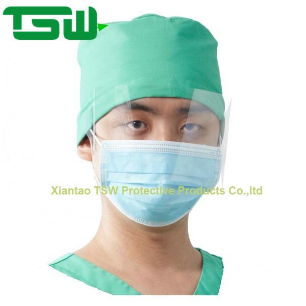3 Ply 4 Ply Disposable Nonwoven Face Mask with Face Shield